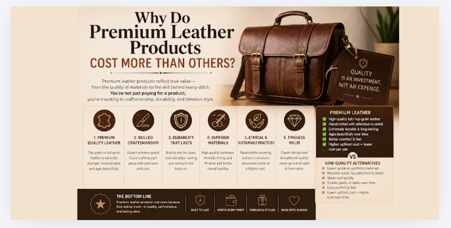 Why Do Premium Leather Products Cost More? Quality & Craftsmanship